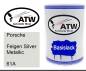 Preview: Porsche, Felgen Silver Metallic, 61A: 500ml Lackdose, von ATW Autoteile West.